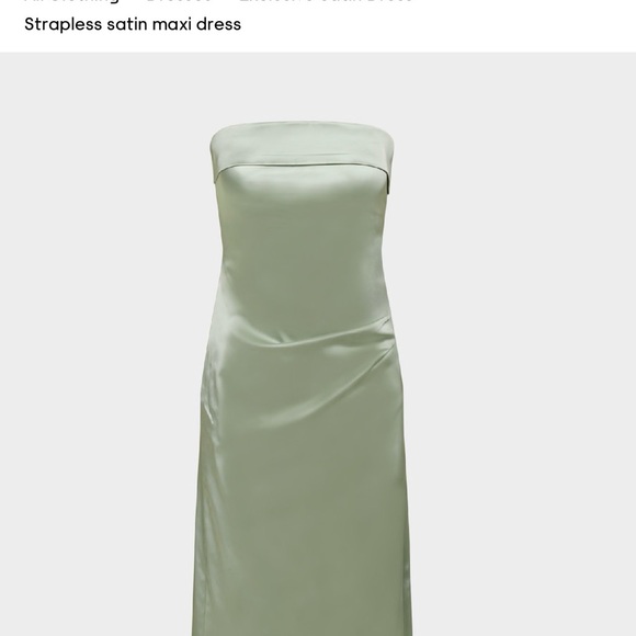 Aritzia Dresses & Skirts - Aritzia Sage Green Exclusive Strapless Dress
